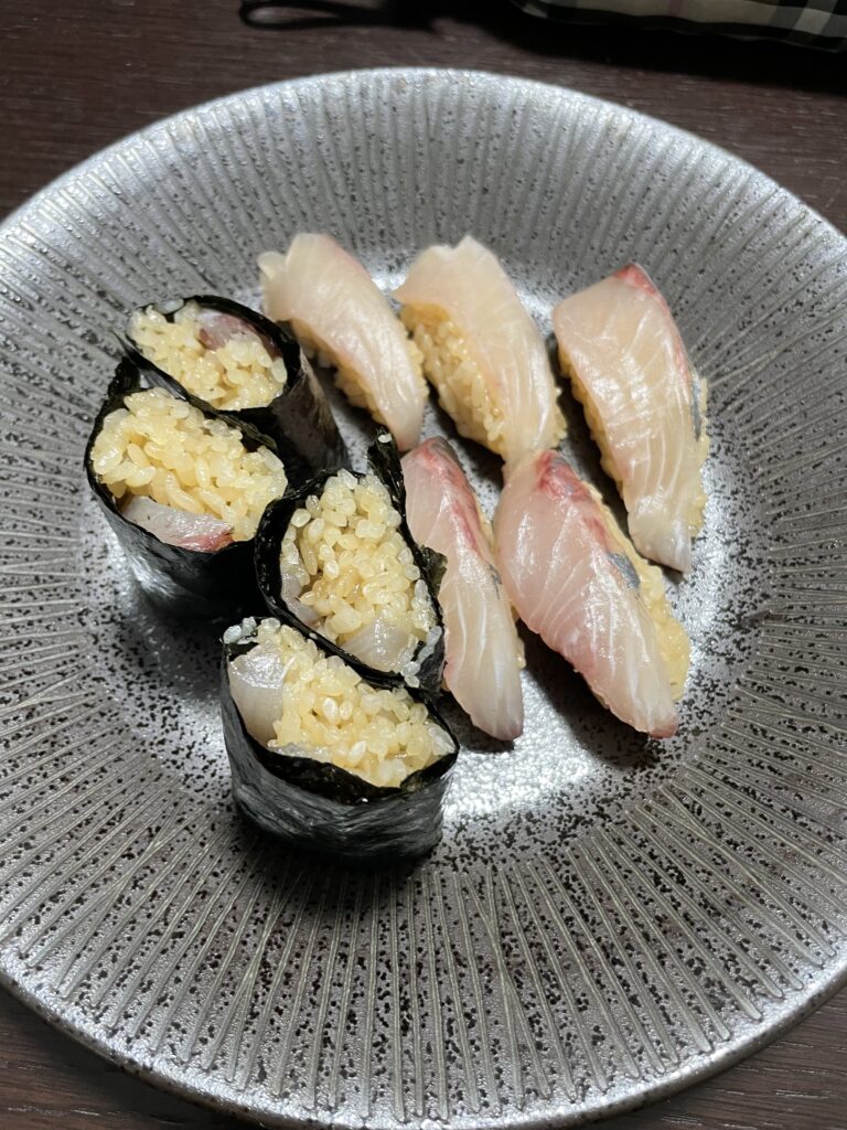 Homemade sushi